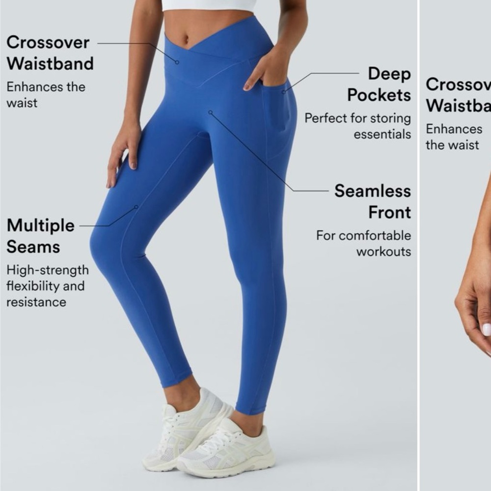 HALARA SoftlyZero Crossover Pocket Leggings